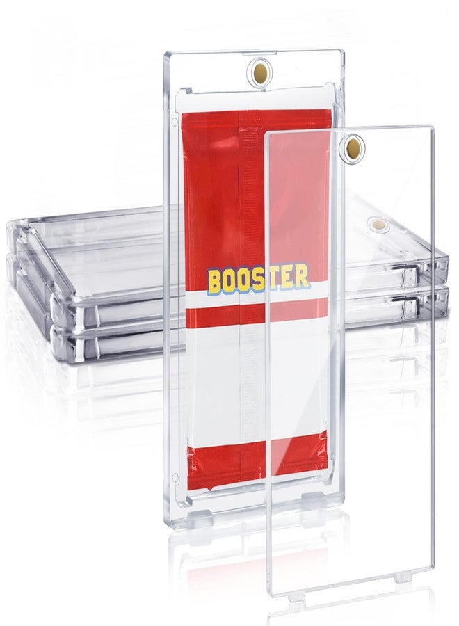2-Pack Booster Pack Protector One Touch Card Sleeves UV Magnetic Booster Card Display Holder Clear Single Booster Pack Storage Case